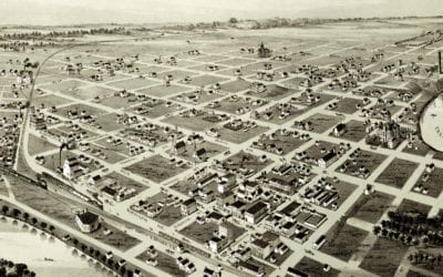 Old map shows a bird’s eye view of Wichita Falls, Texas in 1890
