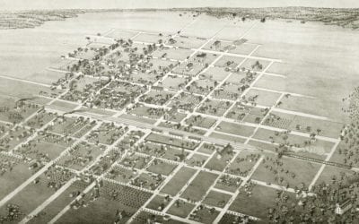 Beautifully restored map of Cuero, Texas from 1881