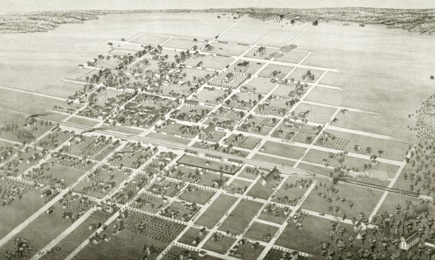 Beautifully restored map of Cuero, Texas from 1881