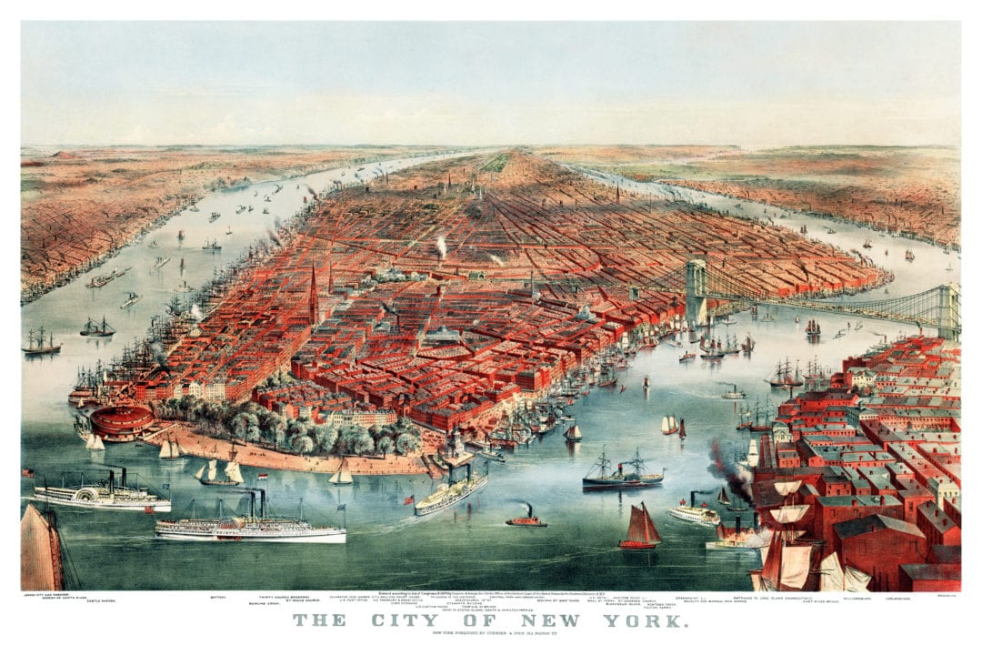 Beautifully detailed map of New York City from 1870 KNOWOL