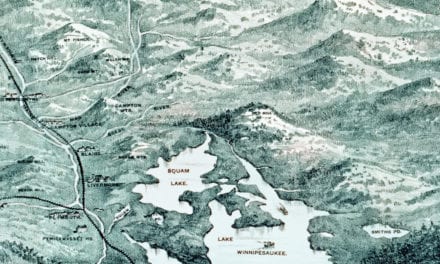 Beautifully detailed map of the White Mountains from 1890