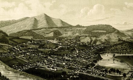Historic map shows bird’s eye view of Windsor, VT in 1886