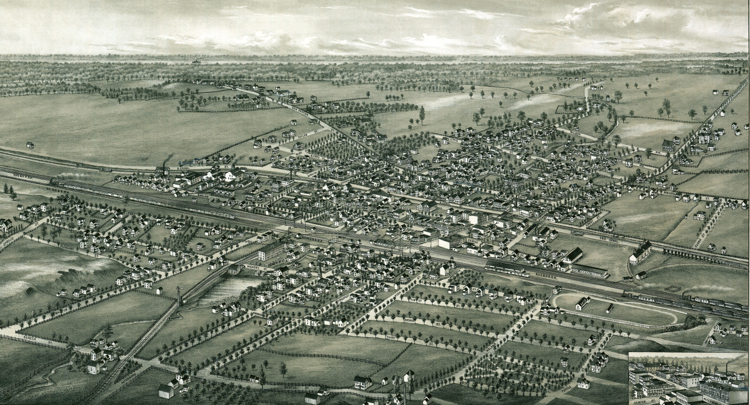 Beautifully restored map of Canastota, New York from 1885 KNOWOL