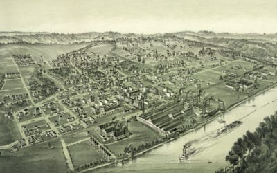 Historical map of Charleroi, Pennsylvania from 1897