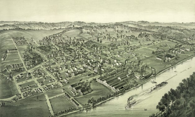Historical map of Charleroi, Pennsylvania from 1897