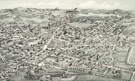 Beautifully restored map of Foxborough, MA from 1888