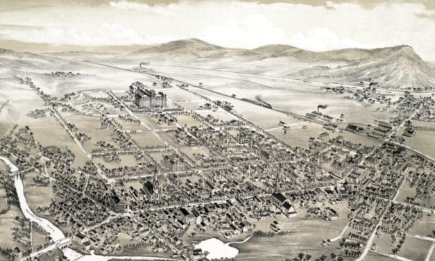 Beautifully restored map of Hackettstown, NJ from 1883