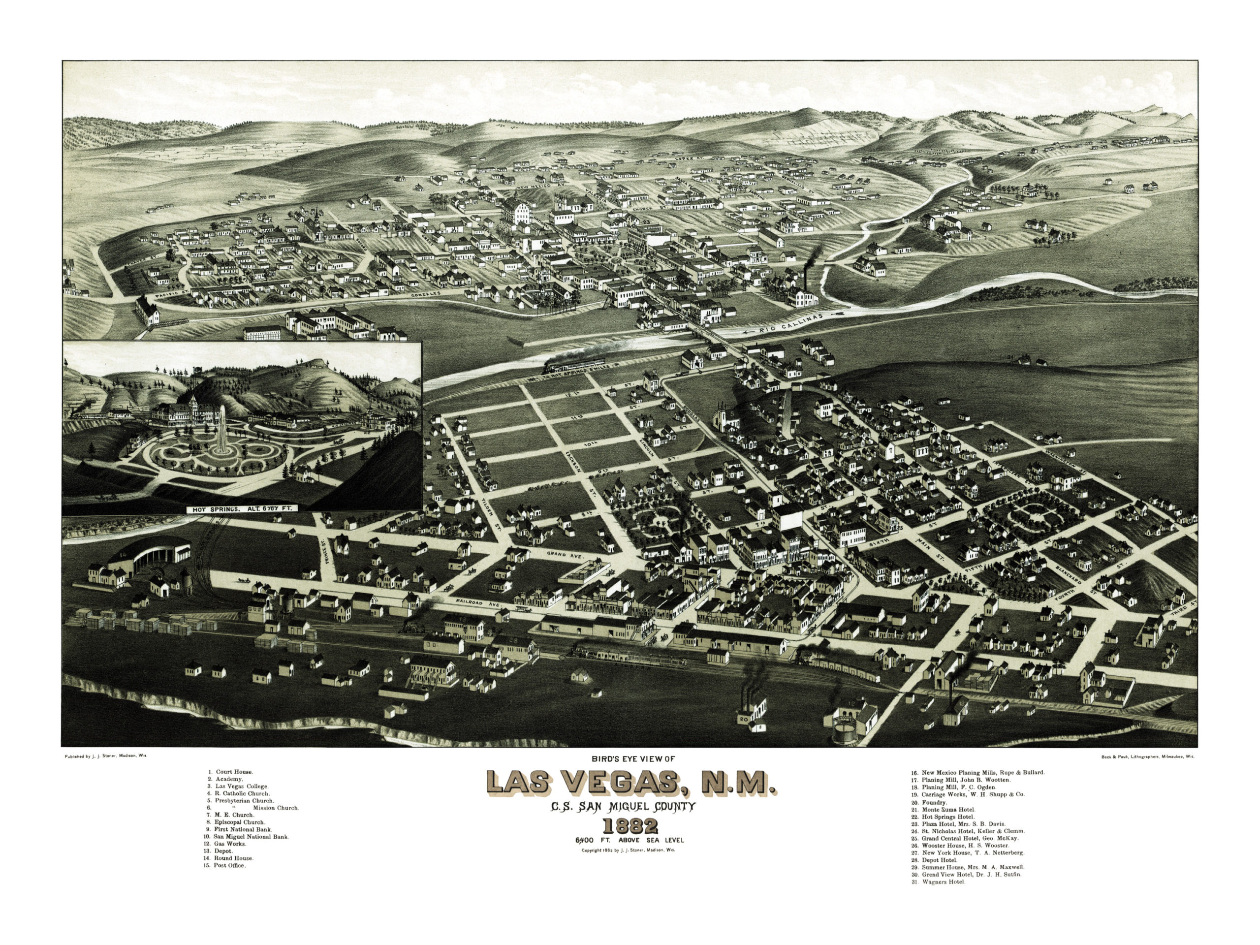 Beautifully restored map of Saint Paul, Minnesota from 1888 - KNOWOL