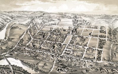 Historic old map of Lehighton, Pennsylvania from 1883