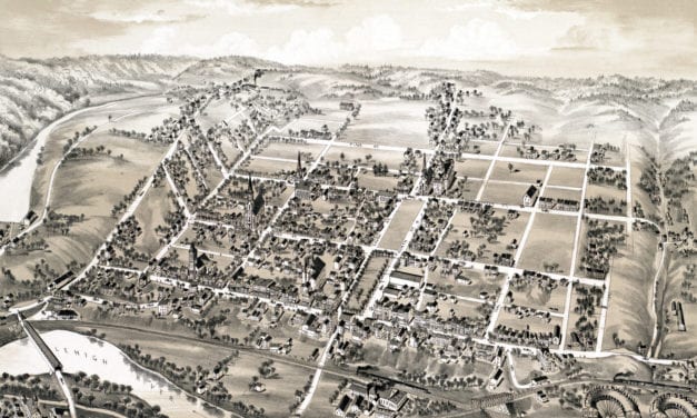 Historic old map of Lehighton, Pennsylvania from 1883