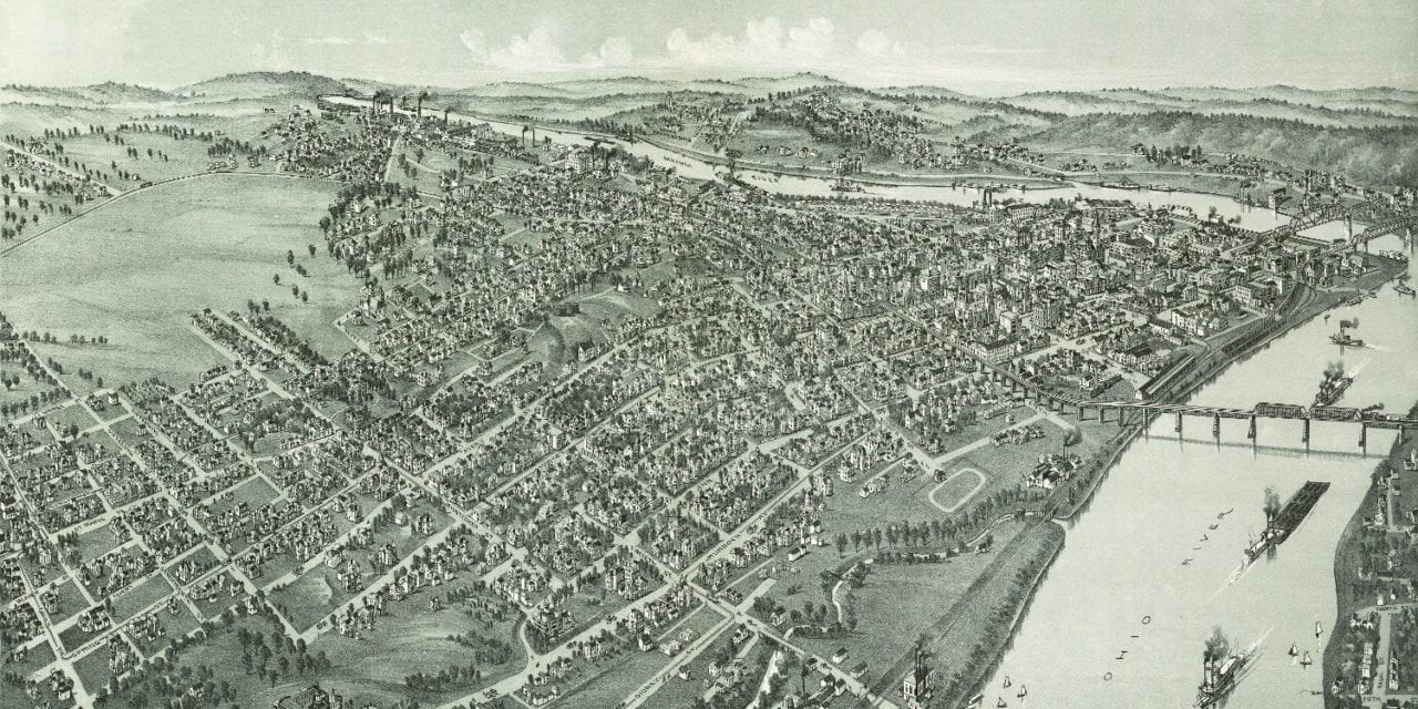 Historic map of Parkersburg, West Virginia from 1899