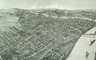 Historic map of Parkersburg, West Virginia from 1899