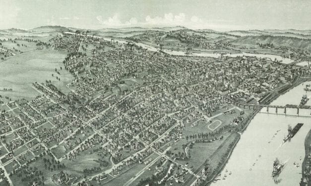 Historic map of Parkersburg, West Virginia from 1899