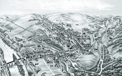 Historic old map of Slatington, Pennsylvania from 1883