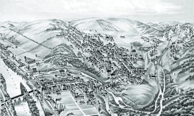 Historic old map of Slatington, Pennsylvania from 1883