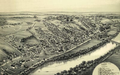 Beautifully restored map of Spring City, PA from 1893
