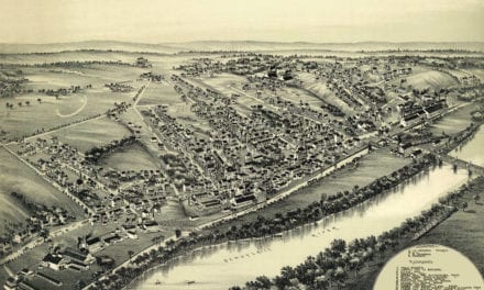 Beautifully restored map of Spring City, PA from 1893