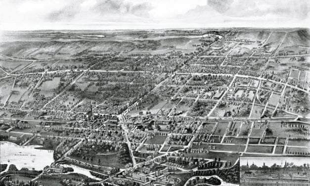 Beautifully detailed map of Wallingford, CT from 1905