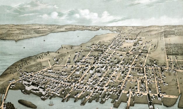 Beautifully restored map of Warren, RI from 1877