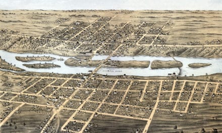 Historic old map of Batavia, Illinois from 1869