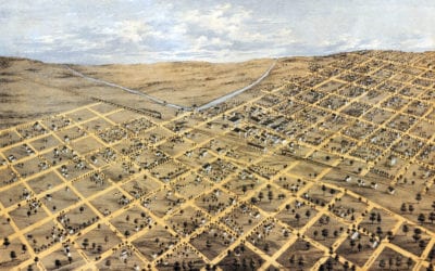 Beautifully restored map of Brodhead, Wisconsin from 1871