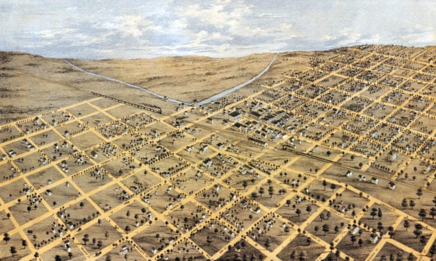 Beautifully restored map of Brodhead, Wisconsin from 1871
