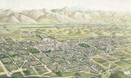 Beautifully restored map of Colorado Springs, CO in 1882