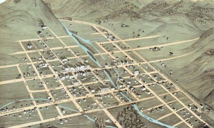 Beautifully restored map of Golden, Colorado from 1873