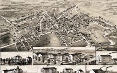 Historic map of Middleboro, MA from 1881