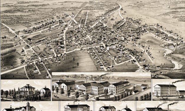 Historic map of Middleboro, MA from 1881