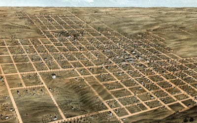 Beautifully restored map of Monmouth, Illinois from 1869