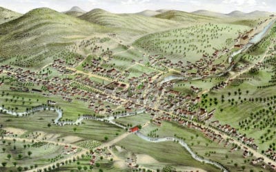 Beautifully restored map of Newport, NH from 1877
