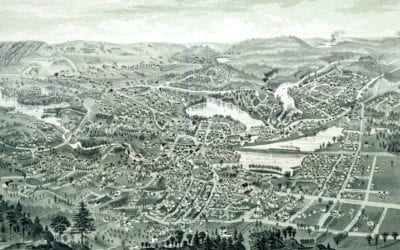 Historic old map of Winchester, MA from 1886