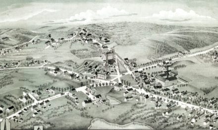 Beautifully restored map of Wrentham, MA from 1888