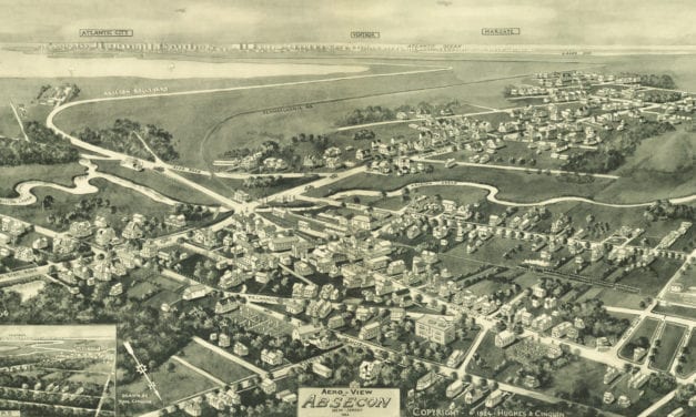 Beautifully restored map of Absecon, New Jersey in 1924