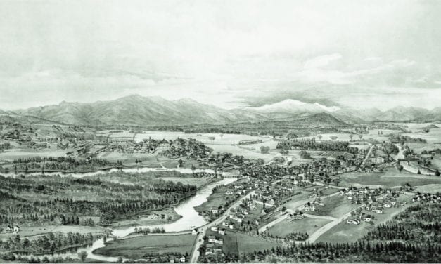 Beautifully restored map of Conway, New Hampshire from 1896