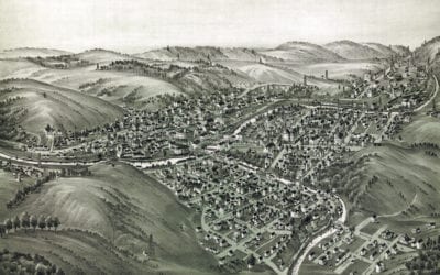 Beautifully restored map of Mannington, WV from 1897