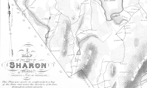 Historic map of Sharon, Massachusetts from 1831