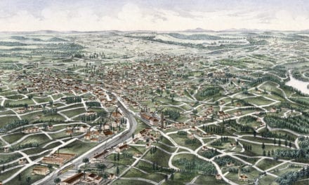 Beautiful bird’s eye view map of Tallapoosa, Georgia from 1892