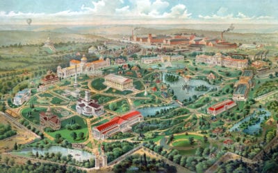 Beautifully detailed map of the Tennessee World’s Fair, 1897