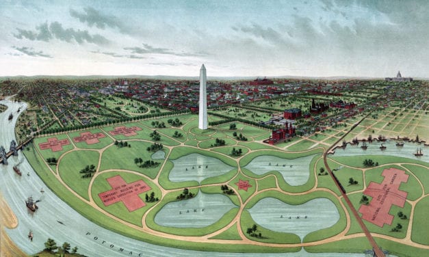 Historic map of Washington D.C.’s proposed World’s Fair of 1892