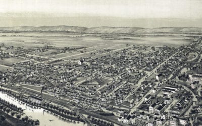 Beautifully restored map of West Bethlehem, PA from 1894