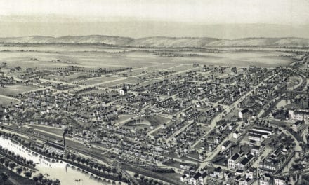 Beautifully restored map of West Bethlehem, PA from 1894