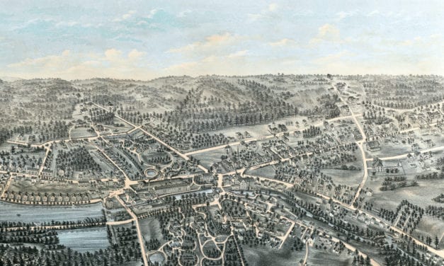 Beautifully detailed map of Whitinsville, Massachusetts from 1879