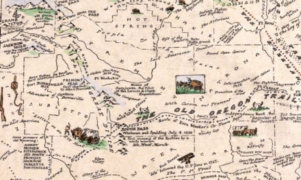 Map of the History and Romance of Wyoming, 1928