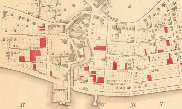 Historic old map of Yonkers, New York from 1859