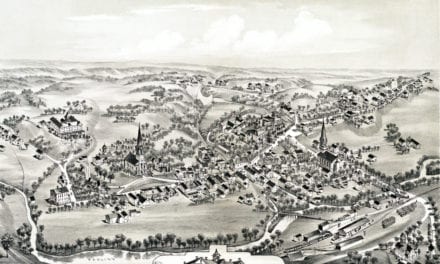 Beautifully detailed map of Blairstown, NJ from 1883