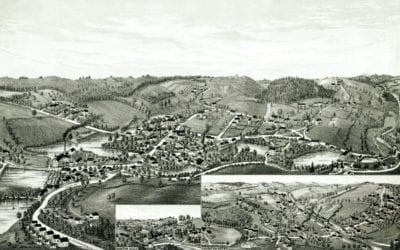 Beautifully restored map of Charlton, MA in 1887