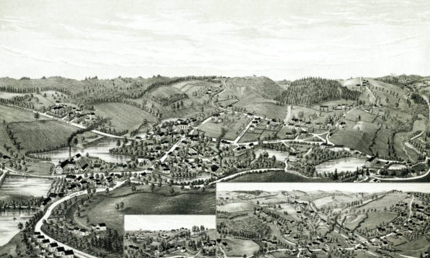 Beautifully restored map of Charlton, MA in 1887