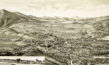 Beautifully detailed map of Colebrook, NH in 1887